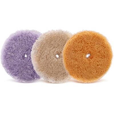 SPTA WPMIX5 Lambskin Pad, Polishing Pads, Lambswool Cover, Lambskin, 3-Piece 125 mm Polishing Disc Polishing Set Wool Pad Lambswool 125mm Hook and Loop Pad Polishing Disc for Car Polishing Machine SPTA WPMIX5 Lambskin Pad, Polishing Pads, Lambswool Cover, Lambskin, 3-Piece 125 mm Polishing Disc Polishing Set Wool Pad Lambswool 125mm Hook and Loop Pad Polishing Disc for Car Polishing Machine