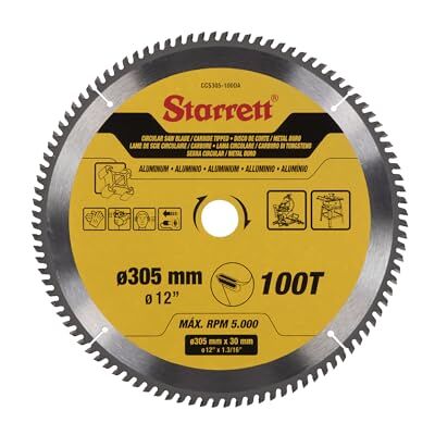 Starrett 305mm TCT Circular Saw Blade for Metal, 100-Tooth, 16/19/25/30mm Bore Starrett 305mm TCT Circular Saw Blade for Metal, 100-Tooth, 16/19/25/30mm Bore