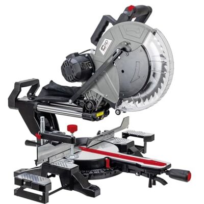 SIP 12" Sliding Compound Mitre Saw 305mm 1.8kW Belt Drive Double Bevel Laser Wood Cutting Saw SIP 12" Sliding Compound Mitre Saw 305mm 1.8kW Belt Drive Double Bevel Laser Wood Cutting Saw