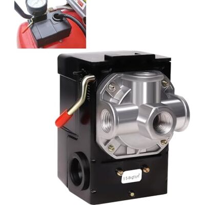 Ketofa LF10-4H Pressure Switch, 4 Port Air Compressor Pressure Switch Replacement Control NPT1/4 95-125 PSI 20A Ketofa LF10-4H Pressure Switch, 4 Port Air Compressor Pressure Switch Replacement Control NPT1/4 95-125 PSI 20A