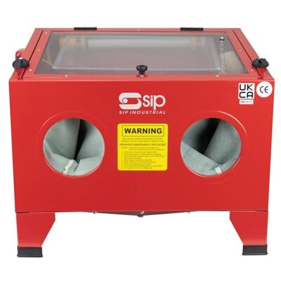 SIP Sandblast Cabinet with Air Sandblaster Gun Portable Abrasive Blasting Cabinet, 125 PSI SIP Sandblast Cabinet with Air Sandblaster Gun Portable Abrasive Blasting Cabinet, 125 PSI