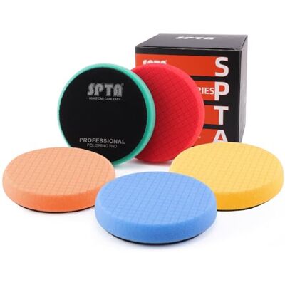 Spta 5pcs 6inch Buffing Sponge Pads Kit - Car Polishing Accessories Spta 5pcs 6inch Buffing Sponge Pads Kit - Car Polishing Accessories