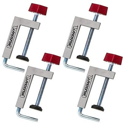 Milescraft 7209 Universal Fence Clamp 4-Pack for Mitre Saws, Router Tables, Table Saws- Clamping Squares 3/8" Rod Rigid Aluminum Body Woodworking Clamps Milescraft 7209 Universal Fence Clamp 4-Pack for Mitre Saws, Router Tables, Table Saws- Clamping Squares 3/8" Rod Rigid Aluminum Body Woodworking Clamps