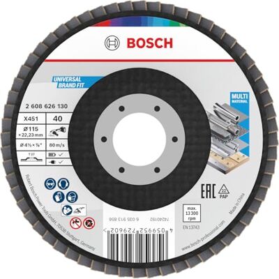 Bosch X451 Flap Disc BAlox Ø115 T27 G40 15pcs Online Range Bosch X451 Flap Disc BAlox Ø115 T27 G40 15pcs Online Range