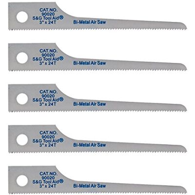 Tool Aid S&G (90020) Reciprocating Air Saw Blades, Pack of 5 Tool Aid S&G (90020) Reciprocating Air Saw Blades, Pack of 5