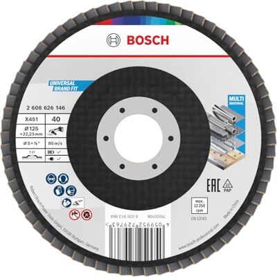 Bosch X451 Flap Disc BAlox Ø125 T27 G40 15pcs Online Range Bosch X451 Flap Disc BAlox Ø125 T27 G40 15pcs Online Range