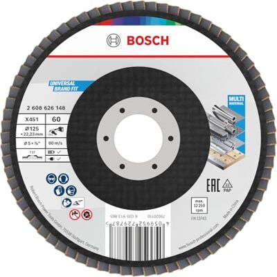 Bosch X451 Flap Disc BAlox Ø125 T27 G60 15pcs Online Range Bosch X451 Flap Disc BAlox Ø125 T27 G60 15pcs Online Range