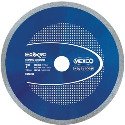Mexco Ceramic Diamond Blade 180mm - Diamond Blade Mexco Ceramic Diamond Blade 180mm - Diamond Blade