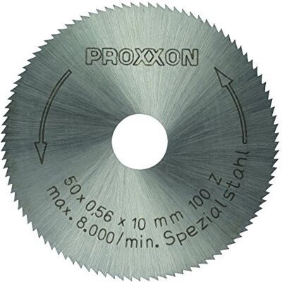PROXXON 28020 HSS Circular Saw Blade Made of High-Alloy Special Steel, 50 mm diameter, fine-toothed PROXXON 28020 HSS Circular Saw Blade Made of High-Alloy Special Steel, 50 mm diameter, fine-toothed