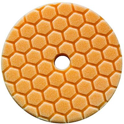 Chemical Guys BUFX112HEX6 Hex Logic Quantum Polishing Pad 6 Inch Orange Medium Cutting Disc Chemical Guys BUFX112HEX6 Hex Logic Quantum Polishing Pad 6 Inch Orange Medium Cutting Disc