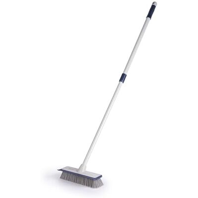 Beldray LA034009FEU7 Deep Clean 2 in 1 Sweeping Brush – Built-In Squeegee, Durable Non-Scratch Bristles, Extendable Handle, Rubber Bumper to Protect Skirting Boards, For Textured Floors, Tiles & Grout Beldray LA034009FEU7 Deep Clean 2 in 1 Sweeping Brush – Built-In Squeegee, Durable Non-Scratch Bristles, Extendable Handle, Rubber Bumper to Protect Skirting Boards, For Textured Floors, Tiles & Grout