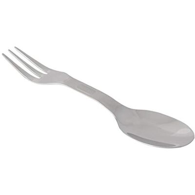 Mercer Culinary M33920 Tasting Spoon and Fork, Silver, 18-8 Steel Mercer Culinary M33920 Tasting Spoon and Fork, Silver, 18-8 Steel