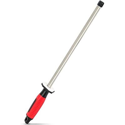 Koja Kota Japan 12-inch Professional Diamond Rod with Carbon Steel Core Dual Grit Sharpener Stick Coarse Diamond Honing & Fine Ceramic Polishing for Chef, Kitchen, Hunting Knives and Other Tools Koja Kota Japan 12-inch Professional Diamond Rod with Carbon Steel Core Dual Grit Sharpener Stick Coarse Diamond Honing & Fine Ceramic Polishing for Chef, Kitchen, Hunting Knives and Other Tools