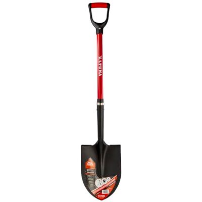 Altuna Garden Shovel with Fibreglass Handle 8540F Round tip, treads, robust and ergonomic, ideal for garden, agriculture and construction Altuna Garden Shovel with Fibreglass Handle 8540F Round tip, treads, robust and ergonomic, ideal for garden, agriculture and construction