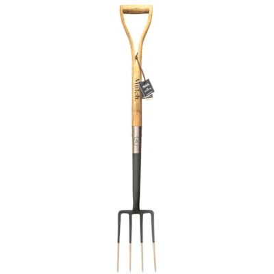 Centurion Mulch Carbon Steel Border Fork Weatherproof Graphite Grey Finish Heavy Duty Digging Fork with Premium Wooden T-Handle Centurion Mulch Carbon Steel Border Fork Weatherproof Graphite Grey Finish Heavy Duty Digging Fork with Premium Wooden T-Handle