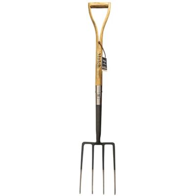 Centurion Mulch Carbon Steel Garden Digging Fork Wooden Handle Graphite Grey Finish Centurion Mulch Carbon Steel Garden Digging Fork Wooden Handle Graphite Grey Finish
