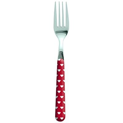 Excelsa Enjoy Heart Fork, Stainless Steel, Red, 19 x 2 x 1.8 cm Excelsa Enjoy Heart Fork, Stainless Steel, Red, 19 x 2 x 1.8 cm