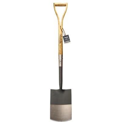 Centurion Mulch Carbon Steel Garden Digging Spade Wooden Handle Graphite Grey Finish Centurion Mulch Carbon Steel Garden Digging Spade Wooden Handle Graphite Grey Finish