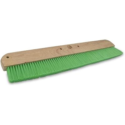 Marshalltown Wood Backed Concrete Broom, 121.9 cm, Green Nylon Bristles, Hardwood Block, 6562 Marshalltown Wood Backed Concrete Broom, 121.9 cm, Green Nylon Bristles, Hardwood Block, 6562