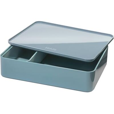 HAN 1x Drawer Box ALLISON SMART-ORGANIZER blue stackable rubber feet Made in Germany, utensil box, inner tray, 260x195x68 mm, smooth-running drawers, drawer system, document tray HAN 1x Drawer Box ALLISON SMART-ORGANIZER blue stackable rubber feet Made in Germany, utensil box, inner tray, 260x195x68 mm, smooth-running drawers, drawer system, document tray