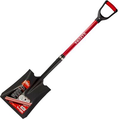 Altuna Heavy Duty Garden Shovel 24 x 28 x 105 cm Model 8541F Extra Strong Capacity with Fibreglass Handle Ideal for Construction and Agriculture Altuna Heavy Duty Garden Shovel 24 x 28 x 105 cm Model 8541F Extra Strong Capacity with Fibreglass Handle Ideal for Construction and Agriculture