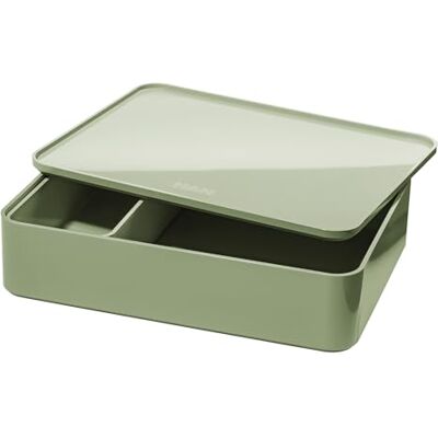 HAN 1x Drawer Box ALLISON SMART-ORGANIZER light green stackable rubber feet Made in Germany, utensil box, inner tray, 260x195x68 mm, smooth-running drawers, drawer system, document tray HAN 1x Drawer Box ALLISON SMART-ORGANIZER light green stackable rubber feet Made in Germany, utensil box, inner tray, 260x195x68 mm, smooth-running drawers, drawer system, document tray