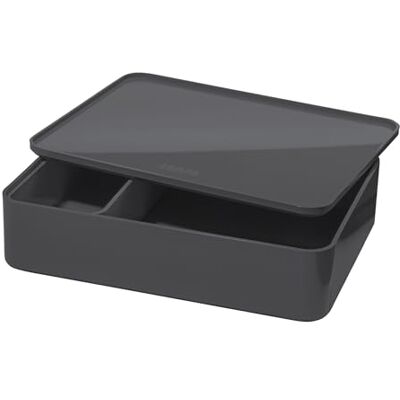 HAN 1x Drawer Box ALLISON SMART-ORGANIZER dark grey stackable rubber feet Made in Germany, utensil box, inner tray, 260x195x68 mm, smooth-running drawers, drawer system, document tray HAN 1x Drawer Box ALLISON SMART-ORGANIZER dark grey stackable rubber feet Made in Germany, utensil box, inner tray, 260x195x68 mm, smooth-running drawers, drawer system, document tray
