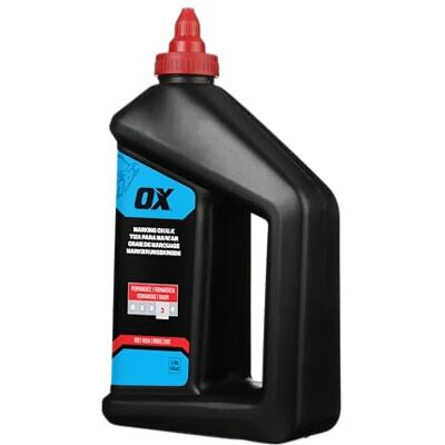 OX Pro 1.1kg Permanent Red Marking Chalk Chalk Line Refill Powder Permanent Red Marking Chalk for Chalk Line Reels – 1.1kg Bulk Tub, Weatherproof, Lasts Up to 1 Month OX Pro 1.1kg Permanent Red Marking Chalk Chalk Line Refill Powder Permanent Red Marking Chalk for Chalk Line Reels – 1.1kg Bulk Tub, Weatherproof, Lasts Up to 1 Month
