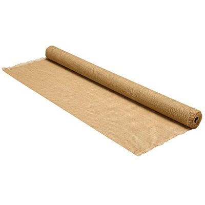 La cordeline CJN11E Natural Jute Canvas 230 g/m² 1 m x 5 m Roll for Gardening, DIY Crafts La cordeline CJN11E Natural Jute Canvas 230 g/m² 1 m x 5 m Roll for Gardening, DIY Crafts