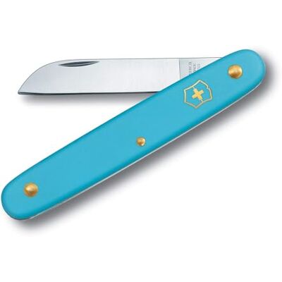 Victorinox Swiss Army Garden Floral Knife, Straight Blade, Ice Blue Professional Gardening Pocket Knife with Sharp Stainless Steel Blade for Flower Cutting and Plant Care. Swiss Made Victorinox Swiss Army Garden Floral Knife, Straight Blade, Ice Blue Professional Gardening Pocket Knife with Sharp Stainless Steel Blade for Flower Cutting and Plant Care. Swiss Made