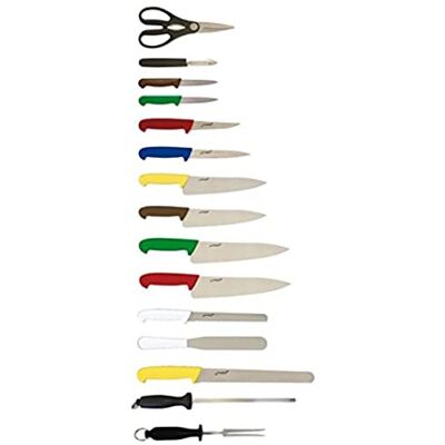 Genware NEV-KCASECOL15 Knife Case Set, Colour Coded (Pack of 15) Genware NEV-KCASECOL15 Knife Case Set, Colour Coded (Pack of 15)