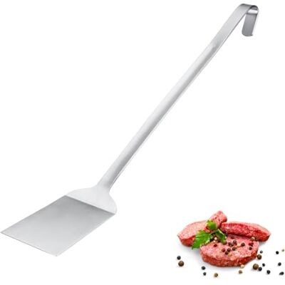 Westmark Wender Pro Stainless Steel Spatula with Hanging Hook Perfect for Pan, BBQ & Professional Kitchen Practical Pan Shovel Silver, 45 cm Westmark Wender Pro Stainless Steel Spatula with Hanging Hook Perfect for Pan, BBQ & Professional Kitchen Practical Pan Shovel Silver, 45 cm