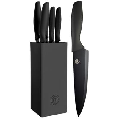 Master Chef MasterChef 526280 Block of Knives, Black Master Chef MasterChef 526280 Block of Knives, Black