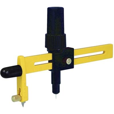 Olfa Circle Cutter, Rubber, Multi-Colour, 16cm-220cm Diameter Olfa Circle Cutter, Rubber, Multi-Colour, 16cm-220cm Diameter