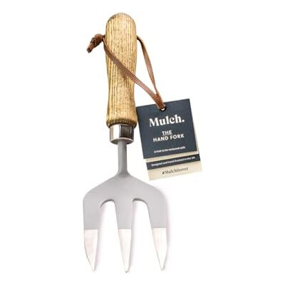 Centurion Mulch Carbon Steel Garden Hand Fork Wooden Handle Graphite Grey Finish Centurion Mulch Carbon Steel Garden Hand Fork Wooden Handle Graphite Grey Finish