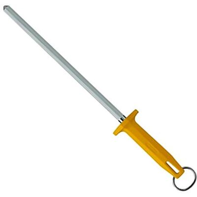 Starrett Sharpening Steel Fine finish 12" (300mm) Yellow Handle (BKY408-12) Starrett Sharpening Steel Fine finish 12" (300mm) Yellow Handle (BKY408-12)