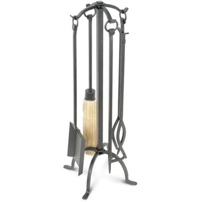 Pilgrim Craftsman 18018 Fireplace Tool Set Vintage Iron, 31" Tall, 5 Piece Pilgrim Craftsman 18018 Fireplace Tool Set Vintage Iron, 31" Tall, 5 Piece