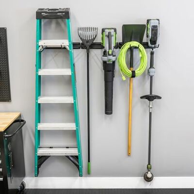 StoreYourBoard Garage Tool Organizer Wall Mount – Heavy Duty Garage Wall Organizer for Garage Organization and Storage, Broom Holder Wall Mount for Gardening Tools & Yard Tools – 48" Holds 450 lbs StoreYourBoard Garage Tool Organizer Wall Mount – Heavy Duty Garage Wall Organizer for Garage Organization and Storage, Broom Holder Wall Mount for Gardening Tools & Yard Tools – 48" Holds 450 lbs