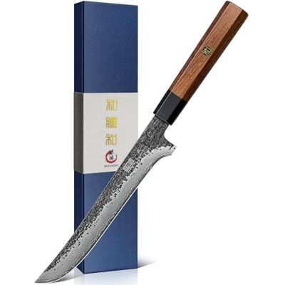 HOSHANHO Fillet Knife 7 Inch, Japanese Boning Knife in High Carbon Steel Professional Hand Forged Fish Fillet Knives for Meat Poultry Cutting, Razor Sharp Deboning Knife with Ergonomic Handle HOSHANHO Fillet Knife 7 Inch, Japanese Boning Knife in High Carbon Steel Professional Hand Forged Fish Fillet Knives for Meat Poultry Cutting, Razor Sharp Deboning Knife with Ergonomic Handle