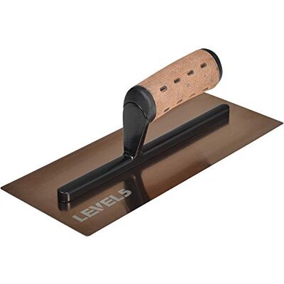 Level5 Drywall Hand Trowel, 11.5-Inches Triple-Hardened Stainless Steel Construction High-Impact Handle Sheet-Rock Gyprock Wall-Board Plasterboard Level 5 Tools Level5 Drywall Hand Trowel, 11.5-Inches Triple-Hardened Stainless Steel Construction High-Impact Handle Sheet-Rock Gyprock Wall-Board Plasterboard Level 5 Tools