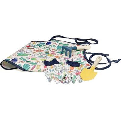 Vilac Gardener Transplant set, rake, gloves and apron. Perfect for introducing little ones to the joys of gardening, developing their autonomy from 3 years, 3810G Vilac Gardener Transplant set, rake, gloves and apron. Perfect for introducing little ones to the joys of gardening, developing their autonomy from 3 years, 3810G