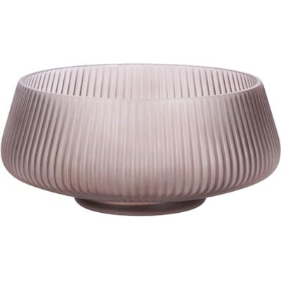 THUN Pure Elegance Plissée Glass Centerpiece D25x11H CM Calcium Sodium Glass with Spray Colouring THUN Pure Elegance Plissée Glass Centerpiece D25x11H CM Calcium Sodium Glass with Spray Colouring