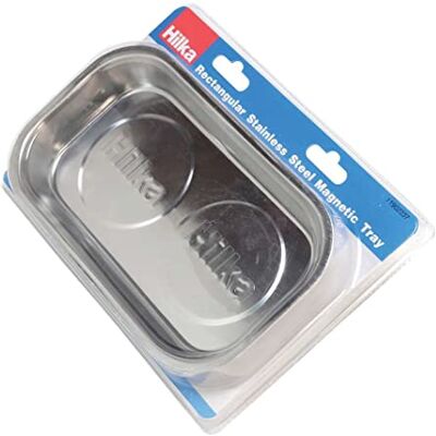 Hilka Tools 11902237 Rectangular Stainless Steel Magnetic Tray Hilka Tools 11902237 Rectangular Stainless Steel Magnetic Tray