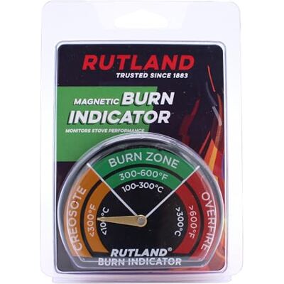 RUTLAND PRODUCTS Stove Thermometer/Burn Indicator, Metal, Multi-Colour, 1.59 x 10.79 x 14.92 cm RUTLAND PRODUCTS Stove Thermometer/Burn Indicator, Metal, Multi-Colour, 1.59 x 10.79 x 14.92 cm