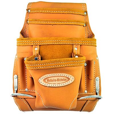 McGuire-Nicholas 689 MB 10 Pocket Pro Carpenter Pouch in Tan Full Grain Leather McGuire-Nicholas 689 MB 10 Pocket Pro Carpenter Pouch in Tan Full Grain Leather