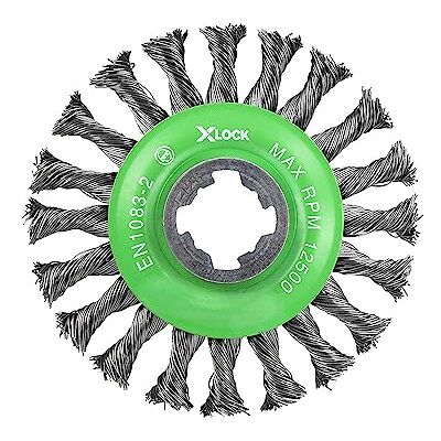 Faithfull X-LOCK Conical Wire Brush 115 x 12mm Stainless Steel Faithfull X-LOCK Conical Wire Brush 115 x 12mm Stainless Steel