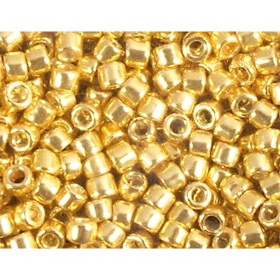 Toho Japanese Beads Cylinder Treasure Electroplated Gold 3.3mm.8/0 100g Toho Japanese Beads Cylinder Treasure Electroplated Gold 3.3mm.8/0 100g