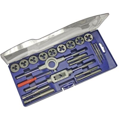 Faithfull FAITAPDSET21 Metric Tap and Die Set in Carbon Steel (21 Pieces) Faithfull FAITAPDSET21 Metric Tap and Die Set in Carbon Steel (21 Pieces)