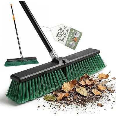 Pelle & Sol 60cm Garden Broom Heavy Duty Outdoor Broom – Stiff Bristles Sweeping Brush Garden Tools for Patio, Driveway, Yard & Concrete Cleaning with Long Handle Pelle & Sol 60cm Garden Broom Heavy Duty Outdoor Broom – Stiff Bristles Sweeping Brush Garden Tools for Patio, Driveway, Yard & Concrete Cleaning with Long Handle