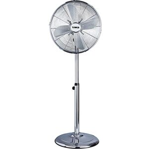 Tower Metal Pedestal Fan with 3 Speeds, Automatic Oscillation, 16”, 50W, Chrome, T637000 Tower Metal Pedestal Fan with 3 Speeds, Automatic Oscillation, 16”, 50W, Chrome, T637000